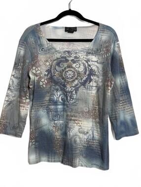 Y2K Whimsygoth Graphic print all over shirt